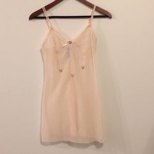 Sheer peach nighty, from Victoria's Secret, S